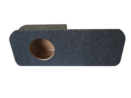 Ford Mustang Coupe 2015-2023 Single Subwoofer Box With Amp Rack (version 1, Rear Fire)