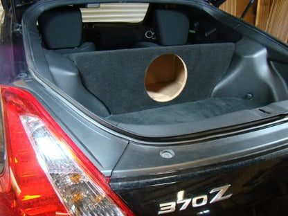 Nissan 370z Single 10" Subwoofer Box W/ Recessed Z LOGO