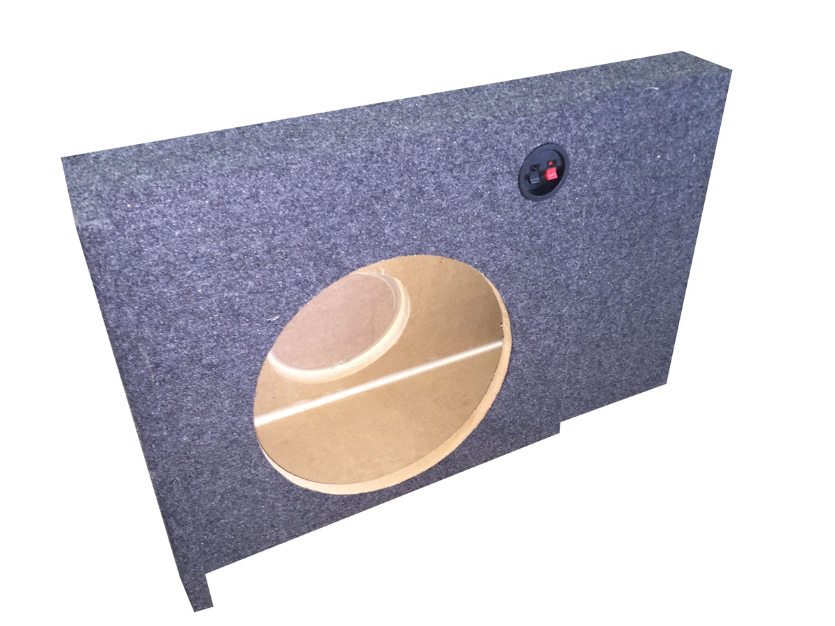 Chevy Silverado & GMC Sierra Crew Cab 2007-2013 Single Subwoofer Box (UTS - Fits Under Seat)