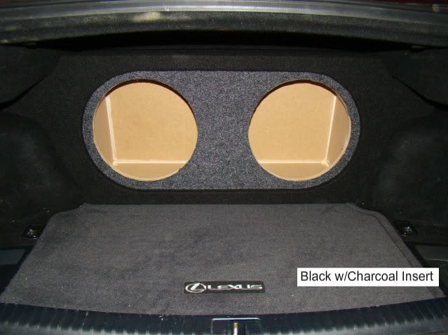 Lexus IS350 & IS250 Sedan 2006-2013 Single / Dual Subwoofer Box W/Recessed Sub Mounting Area (T3)