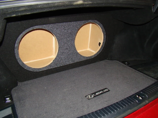 Lexus IS350 & IS250 Sedan 2006-2013 Single / Dual Subwoofer Box W/Recessed Sub Mounting Area (T3)