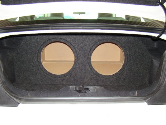 Ford Mustang Coupe 2005-2014 Single / Dual Subwoofer Box w/recessed holes (version 2)