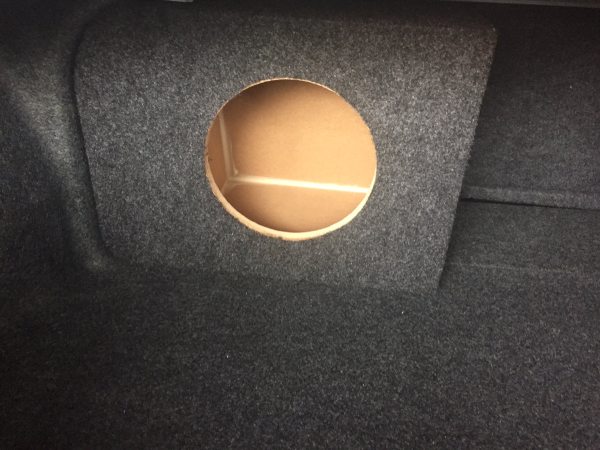 Ford Mustang Coupe 2015-2023 Single Subwoofer Box - Half Box (version 1, Rear Fire)