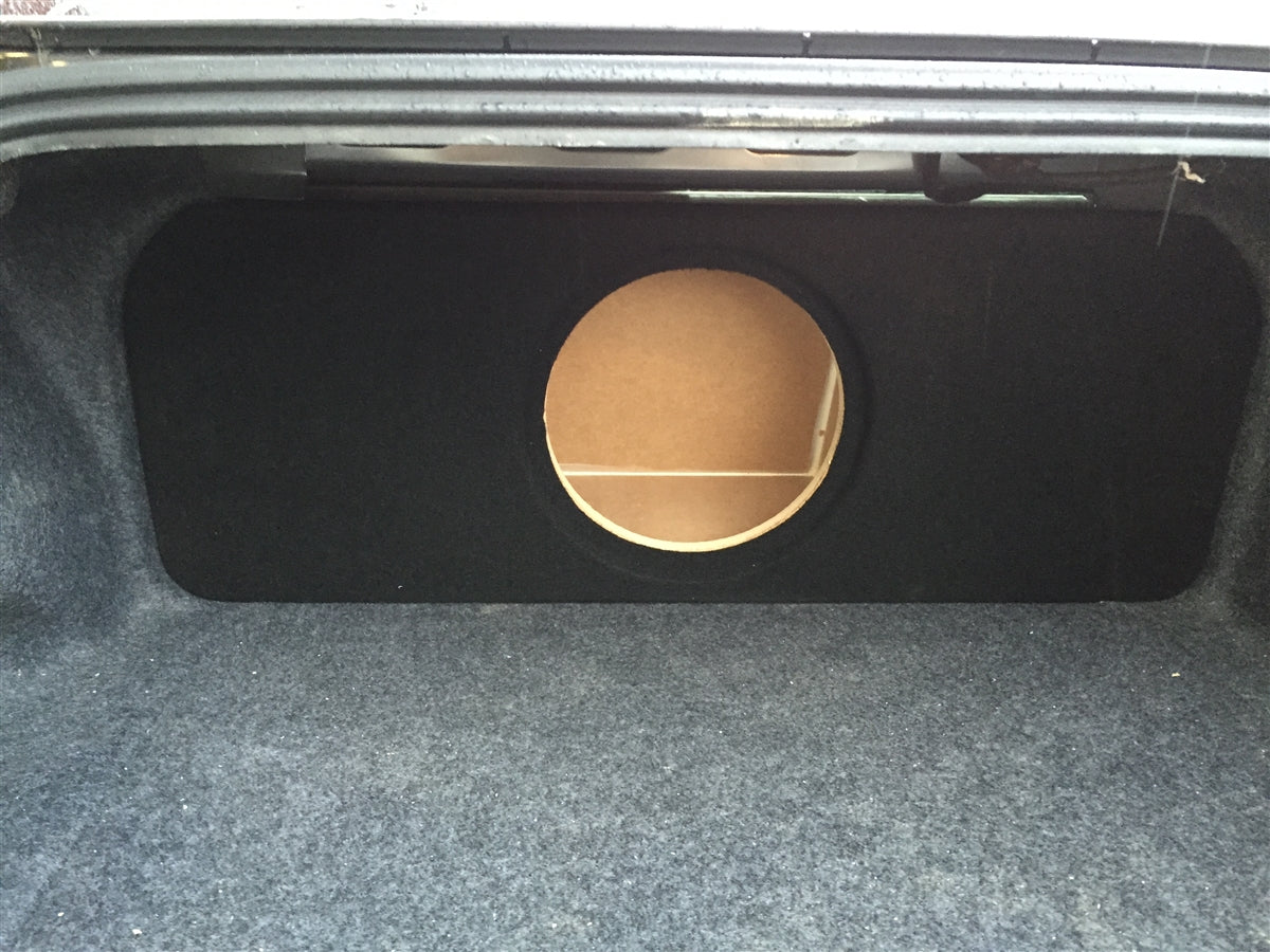 Ford Mustang Coupe 2015-2023 Single / Dual Subwoofer Box w/ recessed mounting holes (version 2)