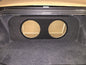 Ford Mustang Coupe 2015-2023 Single / Dual Subwoofer Box w/ recessed mounting holes (version 3)