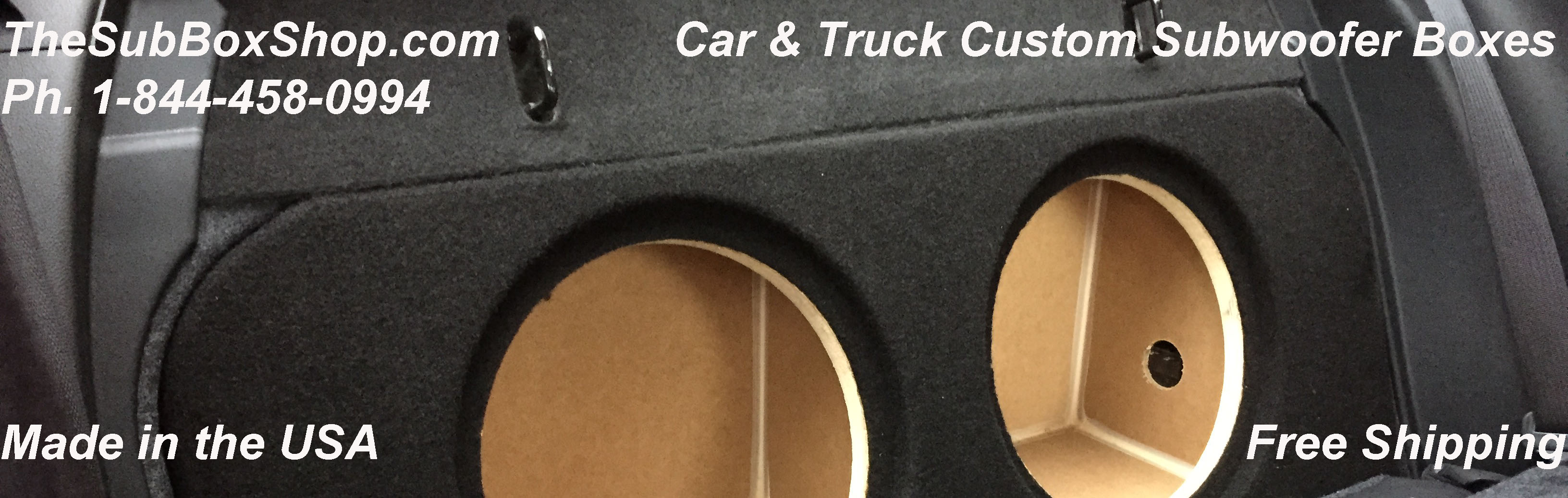 Custom Fitting Car and Truck Subwoofer Boxes